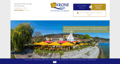 Desktop Screenshot of krone-am-see.de