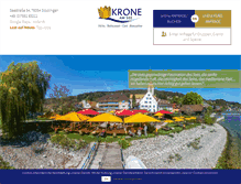 Tablet Screenshot of krone-am-see.de